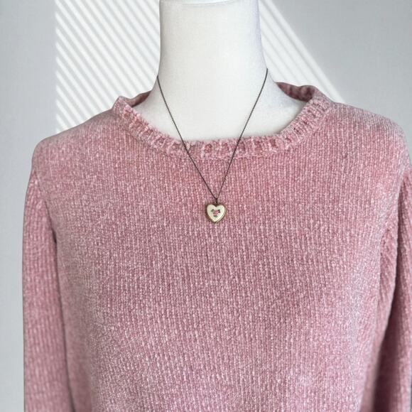 Karen scott blush chenille sweater - Picture 3 of 4